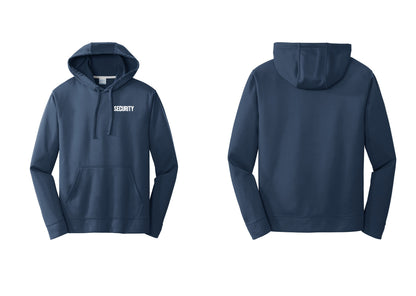 NYC Factory Men's Security Hooded Sweatshirt - Chest Only - Navy