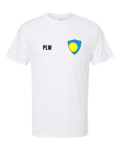 Palau Soccer Tee — Retro National Crest | NYC Factory