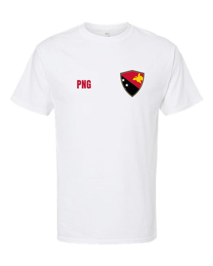 Papua New Guinea Soccer Tee — Retro National Crest | NYC Factory