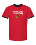 Portugal 2026 Soccer Arched Crest Ringer Tee -- NYC Factory