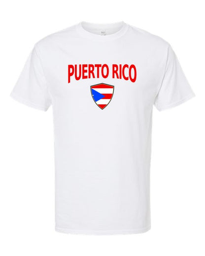 Puerto Rico Arched Crest Soccer Tee — NYC Factory
