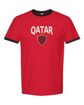 Qatar 2026 Soccer Arched Crest Ringer Tee -- NYC Factory