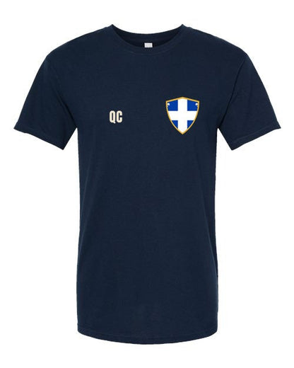 Quebec Soccer Tee — Retro National Crest | NYC Factory
