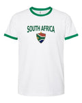South Africa 2026 Soccer Arched Crest Ringer Tee -- NYC Factory