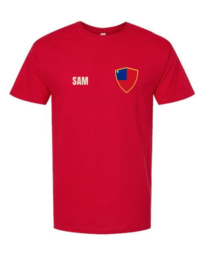Samoa Soccer Tee — Retro National Crest | NYC Factory