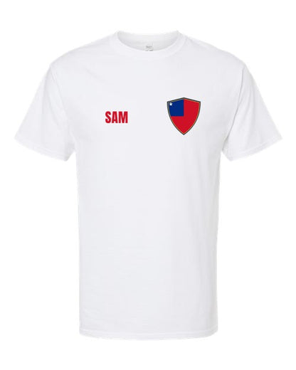 Samoa Soccer Tee — Retro National Crest | NYC Factory