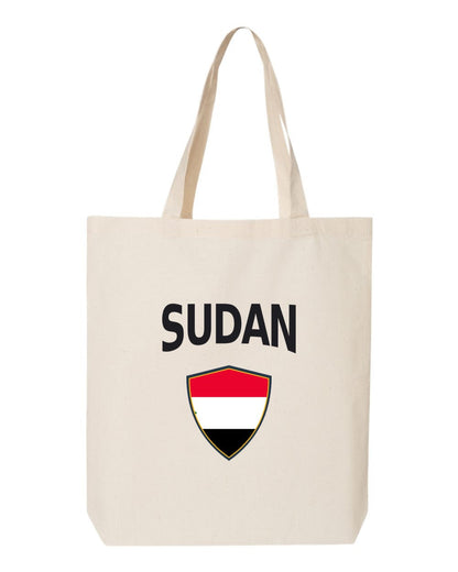Sudan Soccer Tote Bag — Arched National Crest | NYC Factory