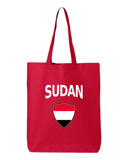 Sudan Soccer Tote Bag — Arched National Crest | NYC Factory