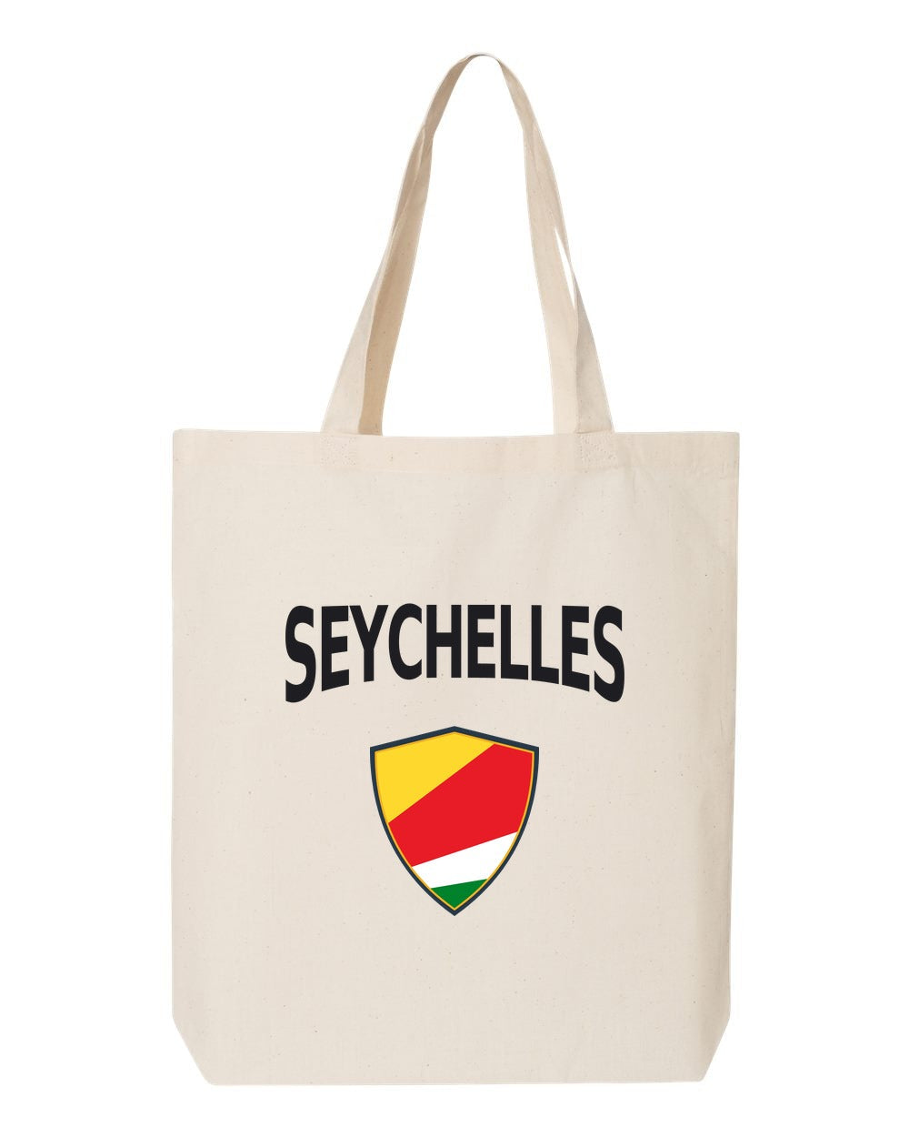 Seychelles Soccer Tote Bag — Arched National Crest | NYC Factory