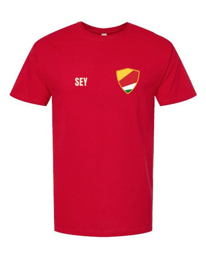 Seychelles Soccer Tee — Retro National Crest | NYC Factory