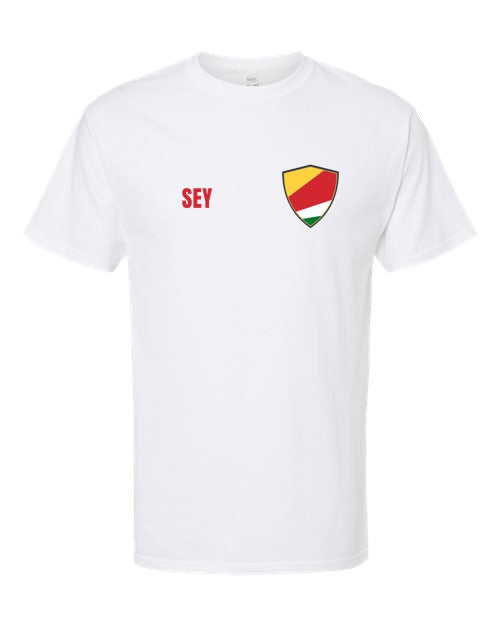 Seychelles Soccer Tee — Retro National Crest | NYC Factory