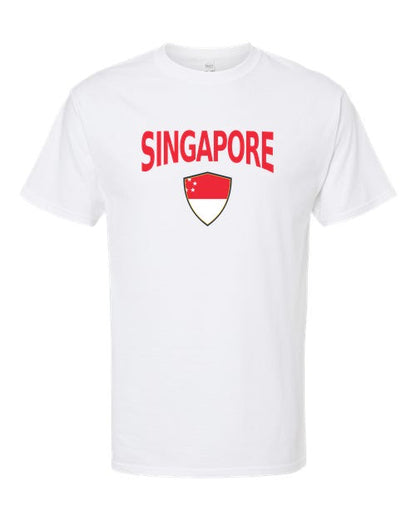 Singapore Arched Crest Soccer Tee — NYC Factory