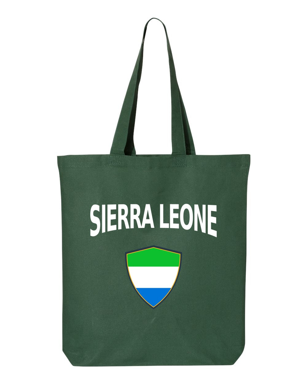 Sierra Leone Soccer Tote Bag — Arched National Crest | NYC Factory