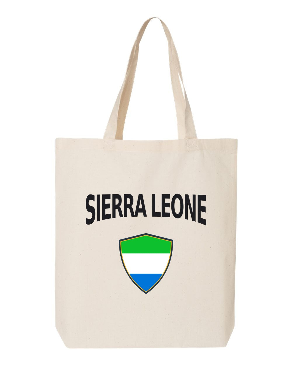 Sierra Leone Soccer Tote Bag — Arched National Crest | NYC Factory