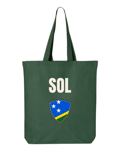 Solomon Islands Soccer Tote Bag — National Crest Badge | NYC Factory