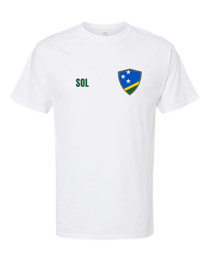 Solomon Islands Soccer Tee — Retro National Crest | NYC Factory