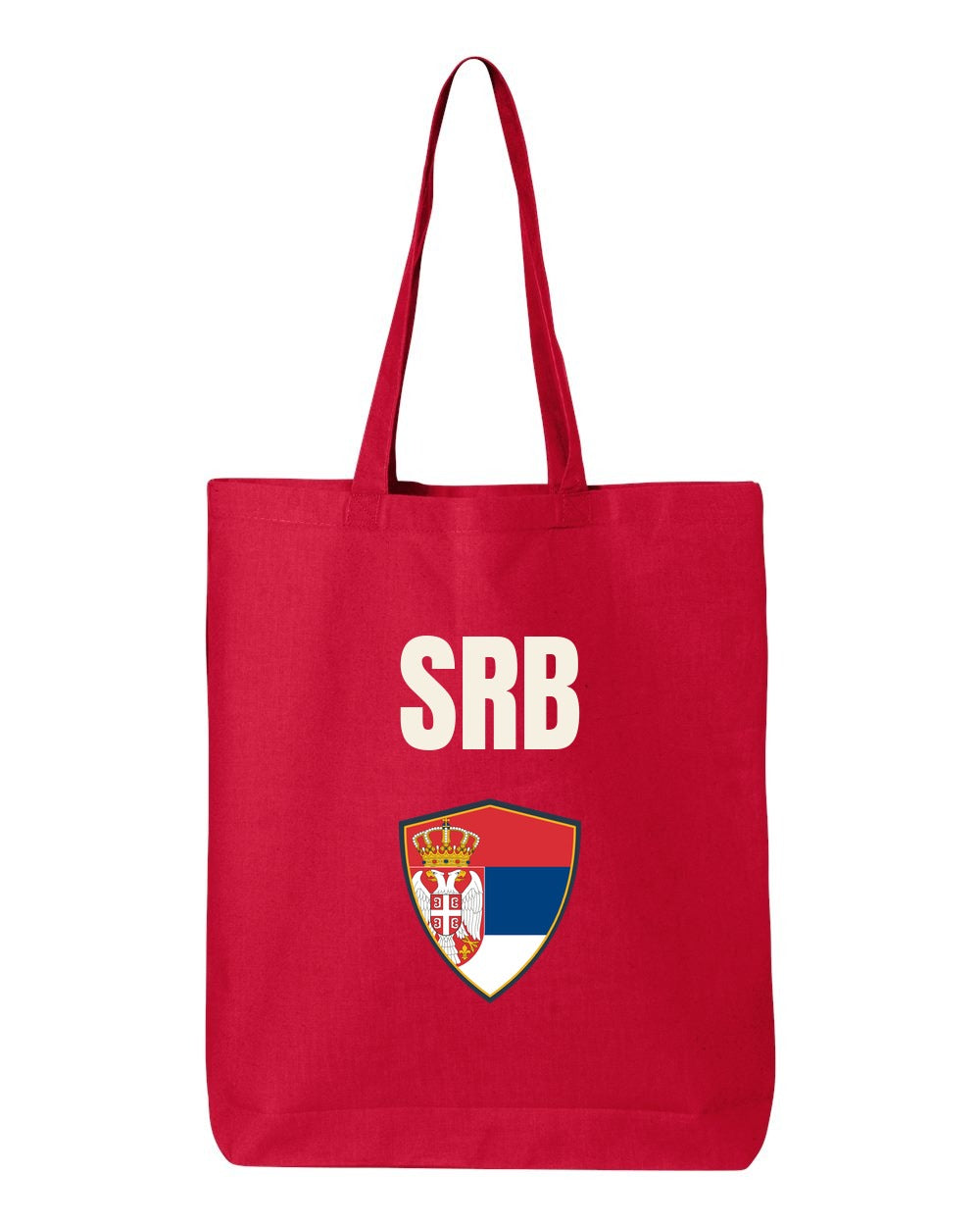 Serbia Soccer Tote Bag — National Crest Badge | NYC Factory