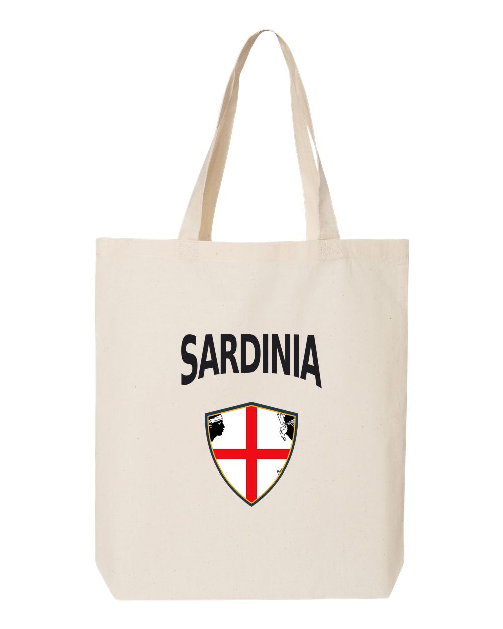 Sardinia Soccer Tote Bag — Arched National Crest | NYC Factory