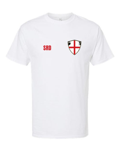 Sardinia Soccer Tee — Retro National Crest | NYC Factory