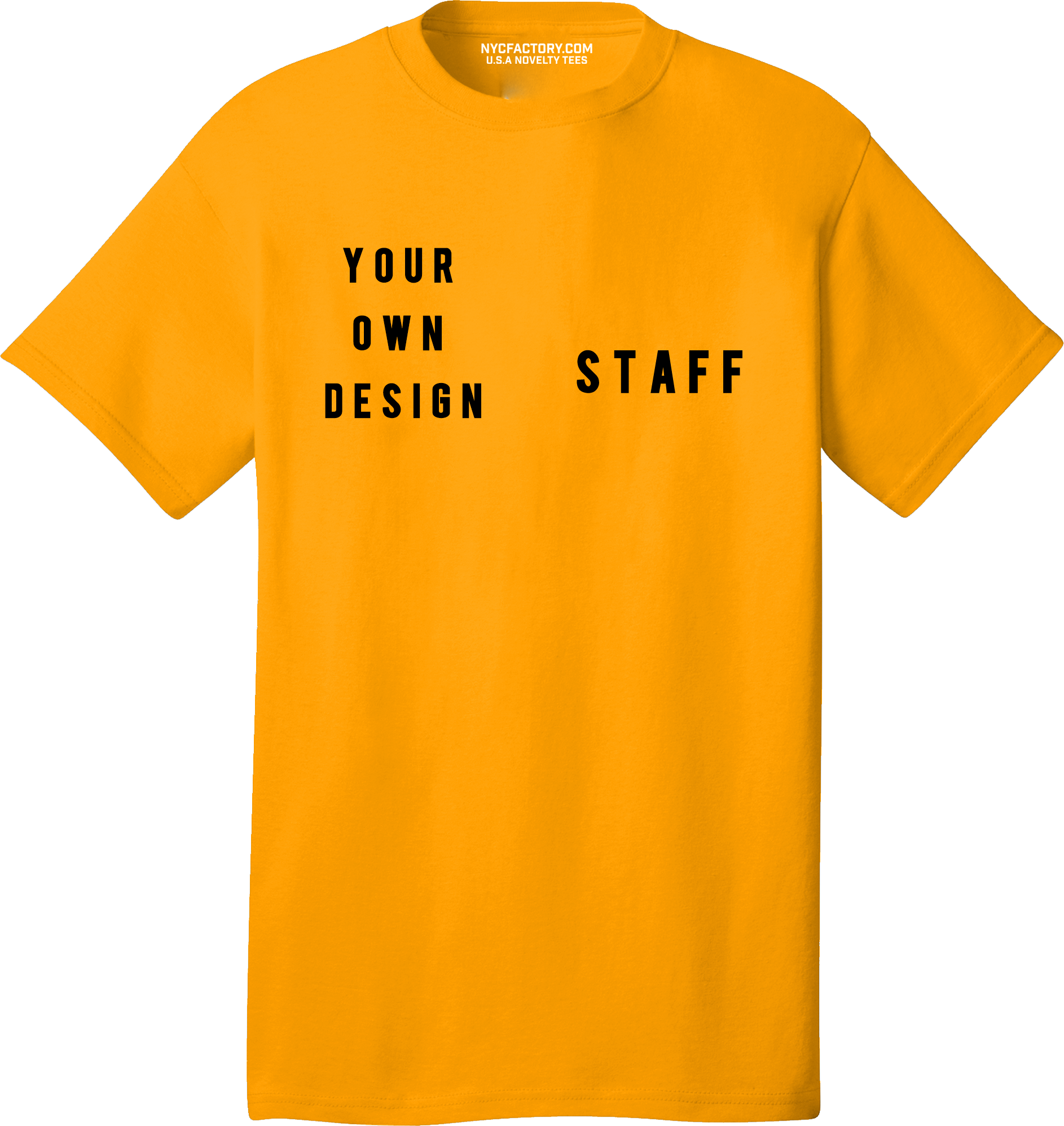 Professional Men’s Staff Tee | Double-Sided High-Visibility Print