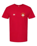 Switzerland Soccer Tee 2026 — Retro National Crest | NYC Factory