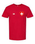 Switzerland Soccer Tee 2026 — Retro National Crest | NYC Factory