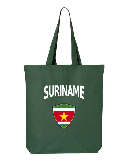Suriname Soccer Tote Bag — Arched National Crest | NYC Factory