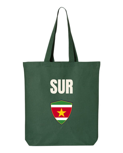 Suriname Soccer Tote Bag — National Crest Badge | NYC Factory