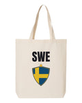 Sweden Soccer Tote Bag 2026 — National Crest Badge | NYC Factory