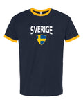 Sweden 2026 Soccer Arched Crest Ringer Tee -- NYC Factory