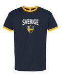 Sweden 2026 Soccer Arched Crest Ringer Tee -- NYC Factory