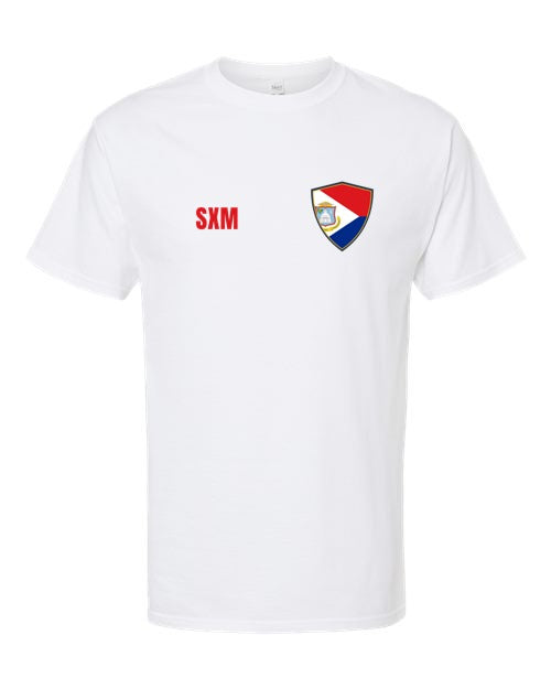 Sint Maarten Soccer Tee — Retro National Crest | NYC Factory