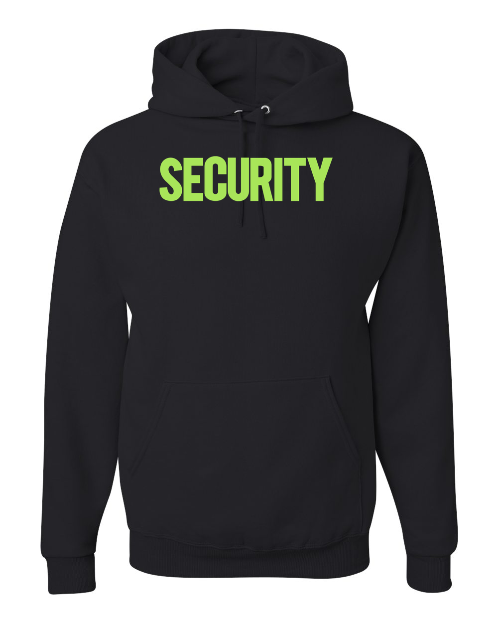 Security Neon Custom Hoodie Black