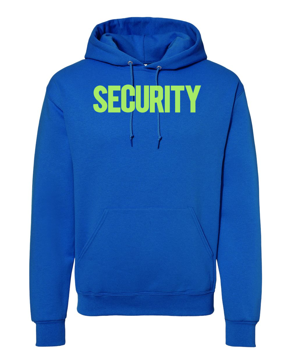 Security Neon Custom Hoodie Royal Blue