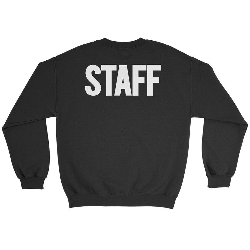 Staff Men's Sweatshirt Screen Printed USA Black & White Soft Shirt