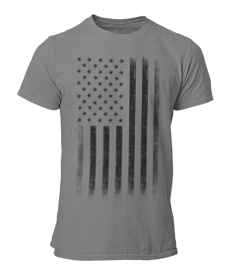 Stars & Stripes Premium Tee Soft Ringspun USA Flag Retro Lightweight T-Shirt