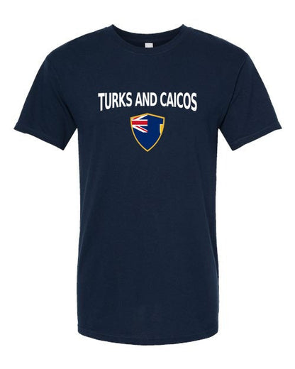 Turks And Caicos Arched Crest Soccer Tee — NYC Factory