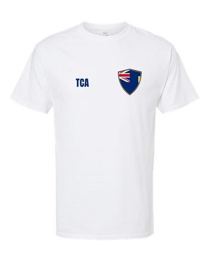 Turks And Caicos Soccer Tee — Retro National Crest | NYC Factory