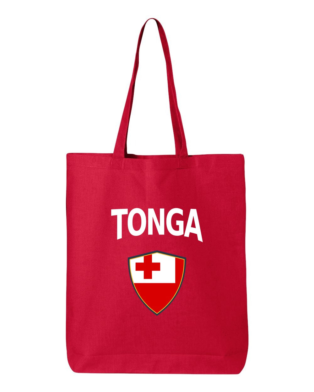 Tonga Soccer Tote Bag — Arched National Crest | NYC Factory