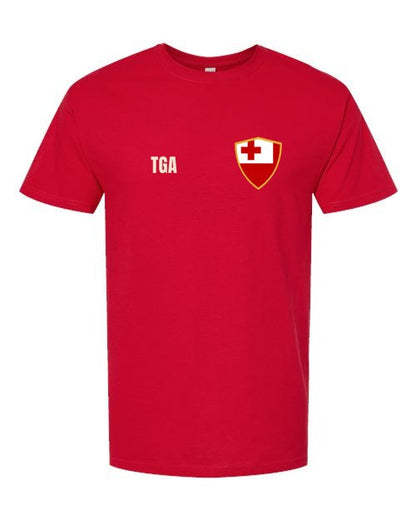 Tonga Soccer Tee — Retro National Crest | NYC Factory