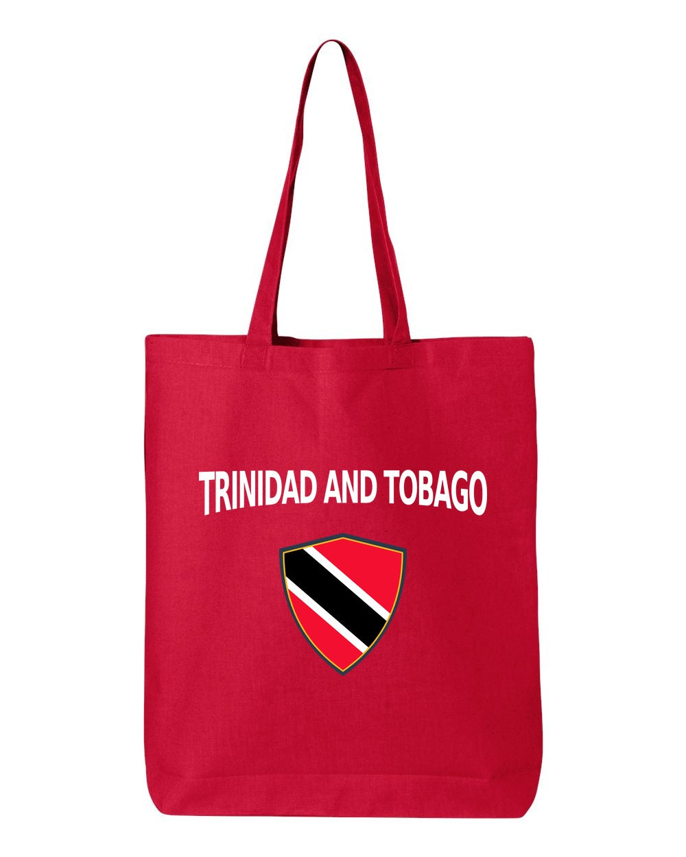 Trinidad And Tobago Soccer Tote Bag — Arched National Crest | NYC Factory