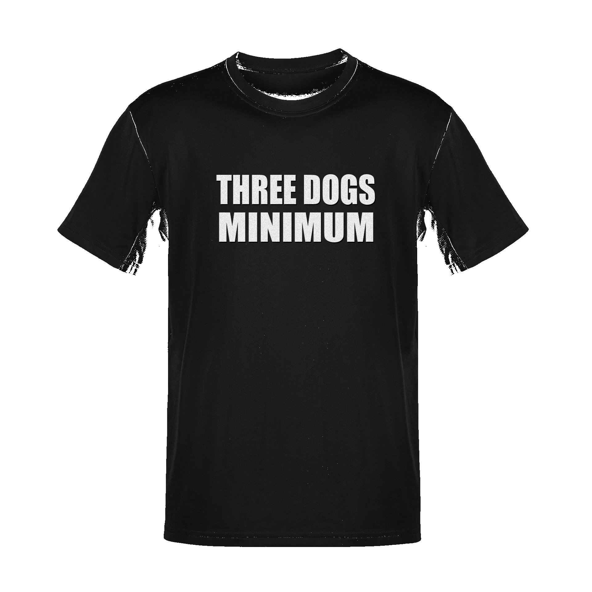 Unisex Three Dogs Minimum Soft Cotton Tee - NYC Factory