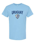 Uruguay 2026 Soccer Arched Crest Plain Tee -- NYC Factory