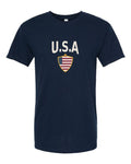 United States 2026 Soccer Arched Crest Plain Tee -- NYC Factory