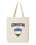 Uzbekistan Soccer Tote Bag 2026 — Arched National Crest | NYC Factory