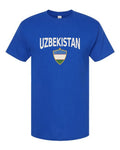 Uzbekistan 2026 Soccer Arched Crest Plain Tee -- NYC Factory