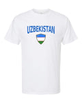 Uzbekistan 2026 Soccer Arched Crest Plain Tee -- NYC Factory