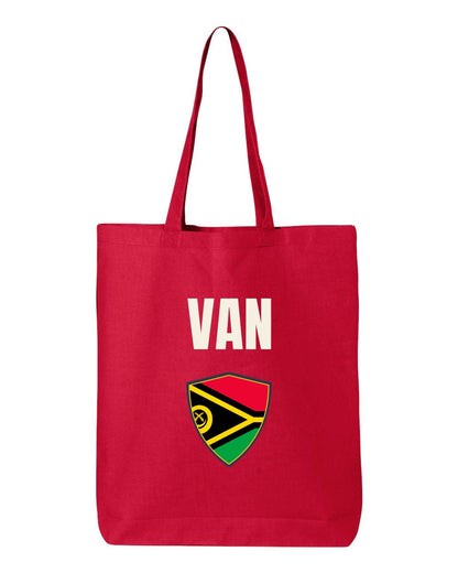 Vanuatu Soccer Tote Bag — National Crest Badge | NYC Factory