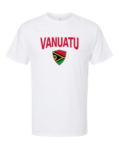 Vanuatu Arched Crest Soccer Tee — NYC Factory
