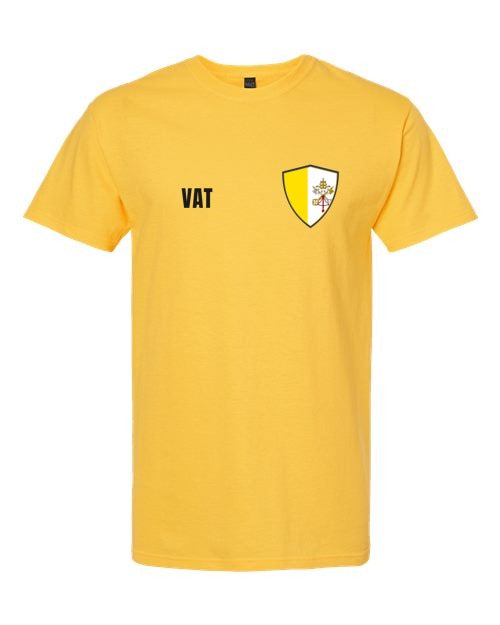 Vatican Soccer Tee — Retro National Crest | NYC Factory